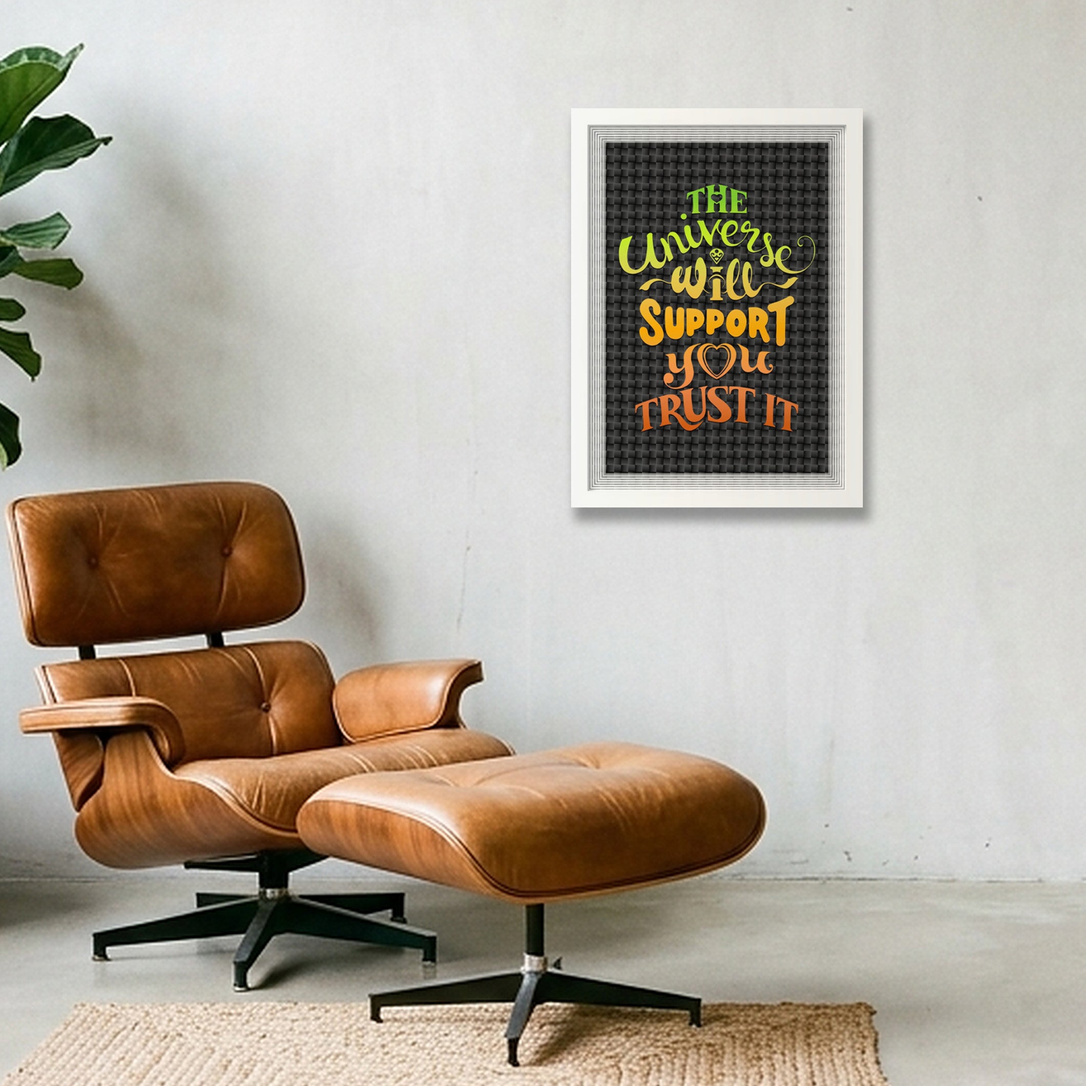 Universal Support - Poster Print — A3 (30×42cm, 12×17") White Frame
