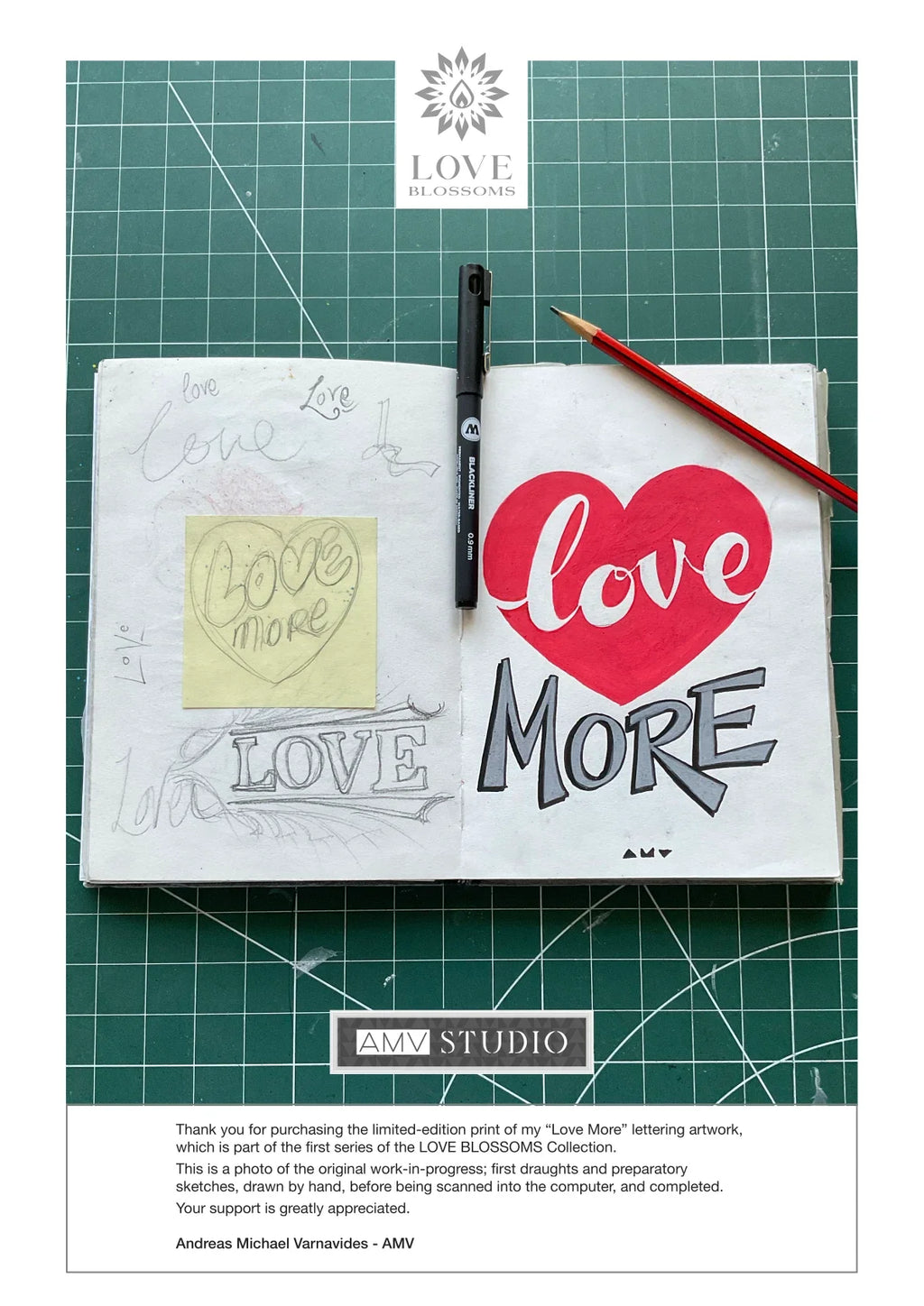 Love More - Fine Art Print — A letter from the artist