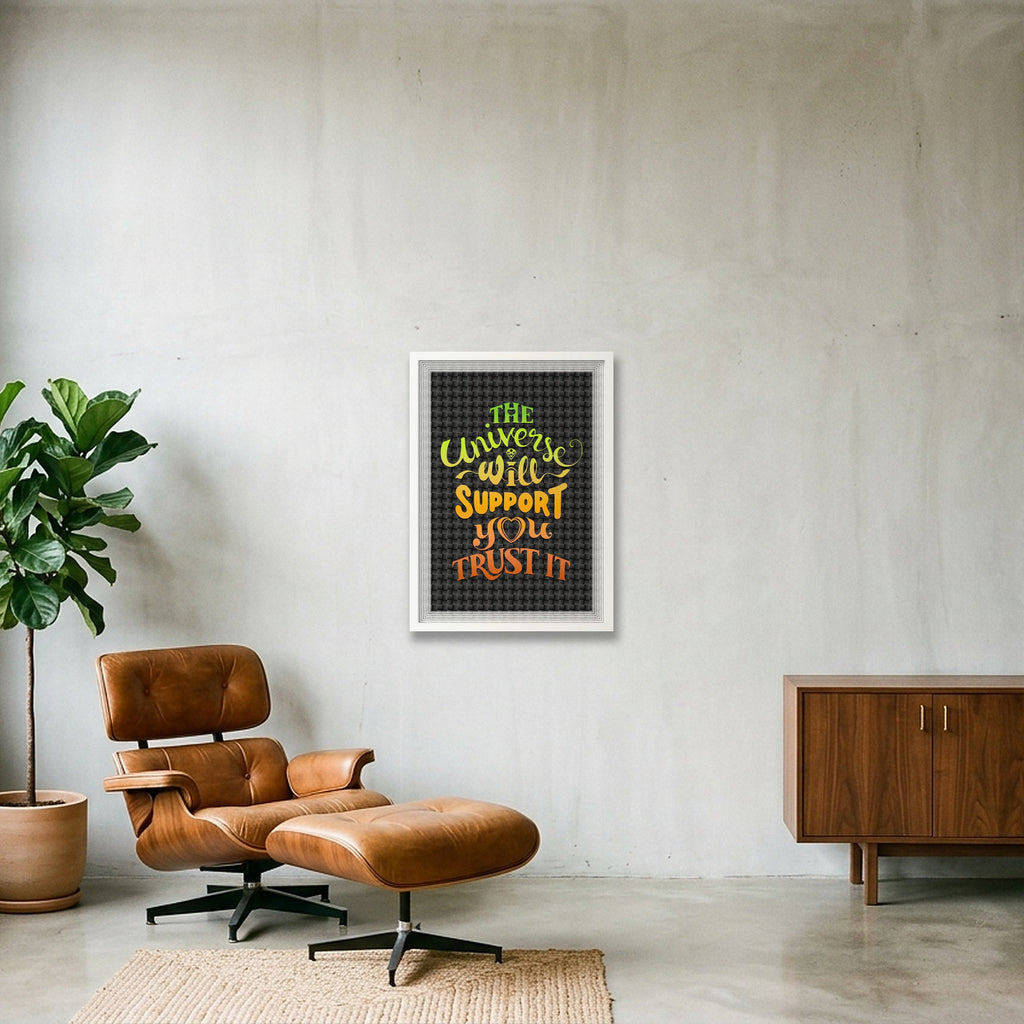 Universal Support - Poster Print — 42×59cm, 17×23" White Frame