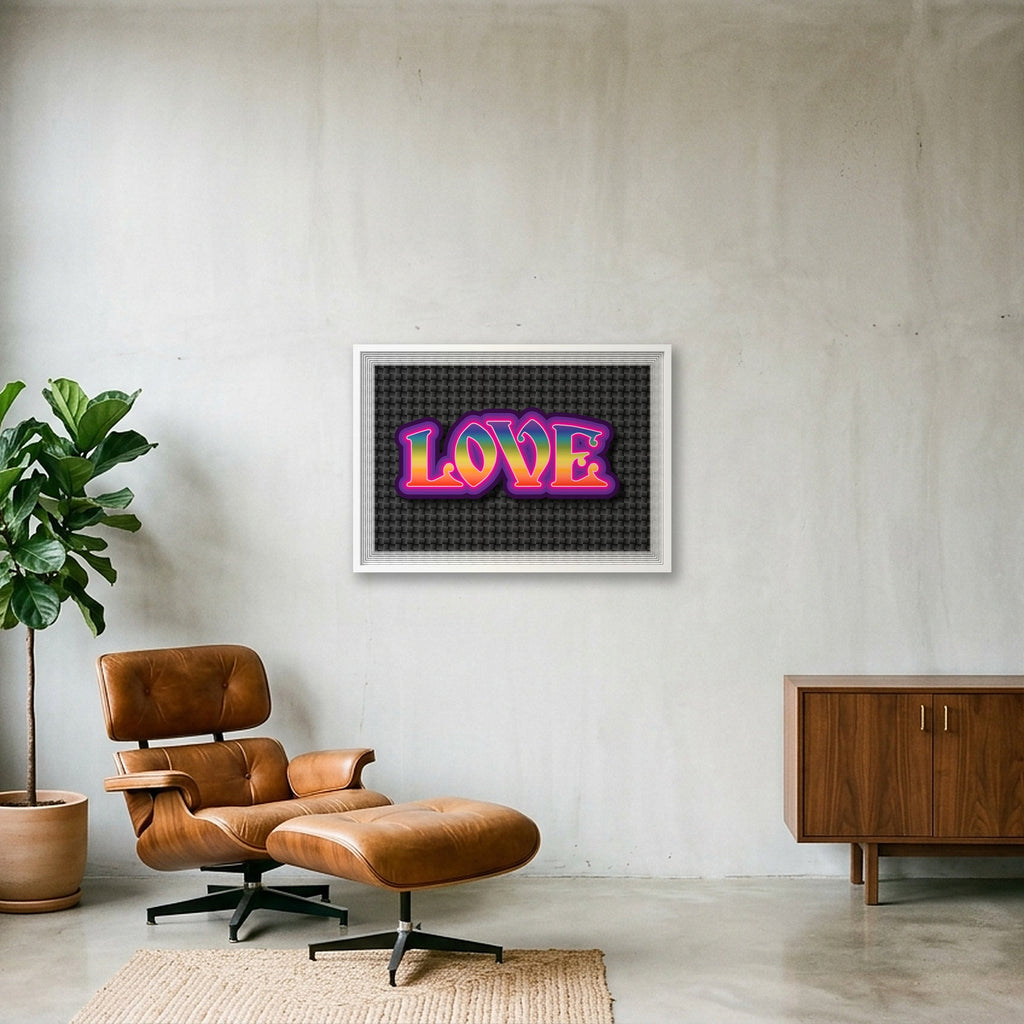 Love - Fine Art Print — 84×59cm, 33×23" White Frame