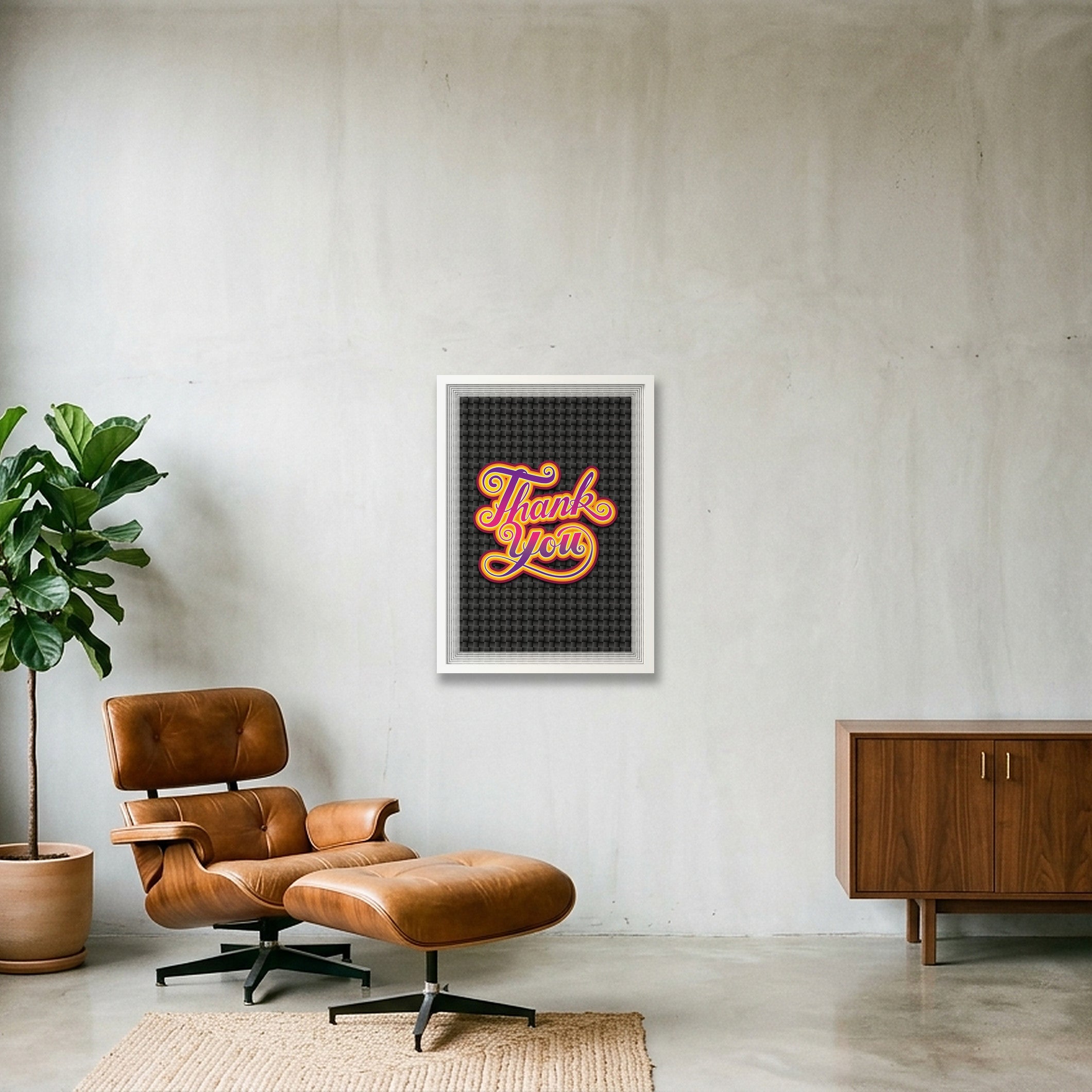 ThankYou - Art Print — 42×59cm, 17×23" White Frame