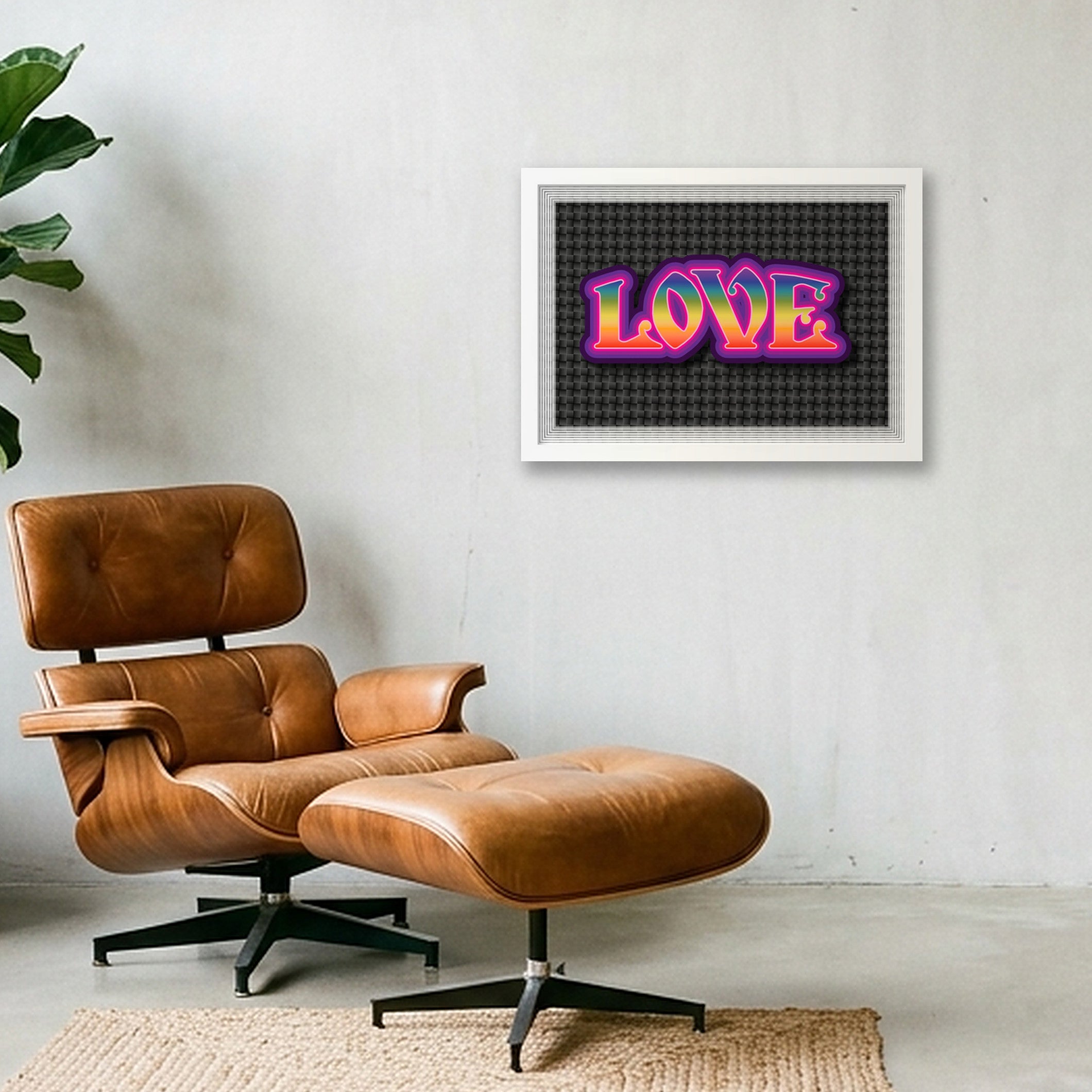 Love - Fine Art Print — A3 (42×30cm, 17×12") White Frame