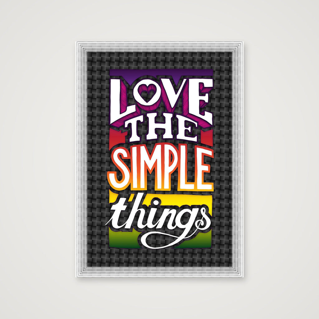 Love Simple - Fine Art Print — 42×59cm, 17×23" Print only