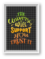 Universal Support - Poster Print — framed