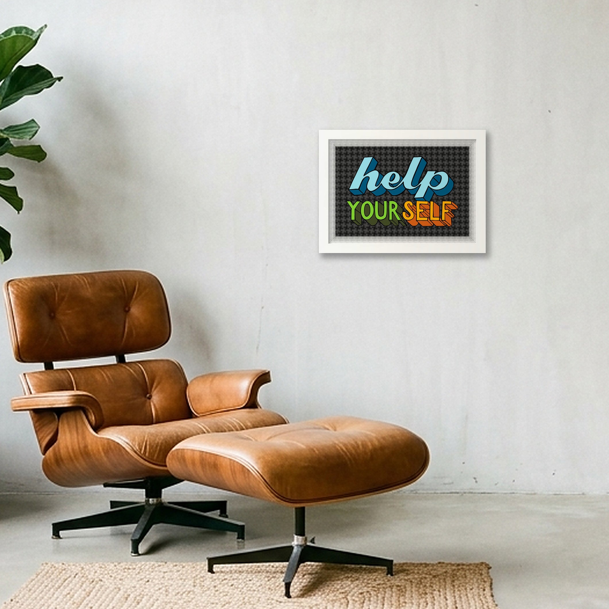 Help Yourself - Fine Art Print — A4 (30×21cm, 12×8") White Frame