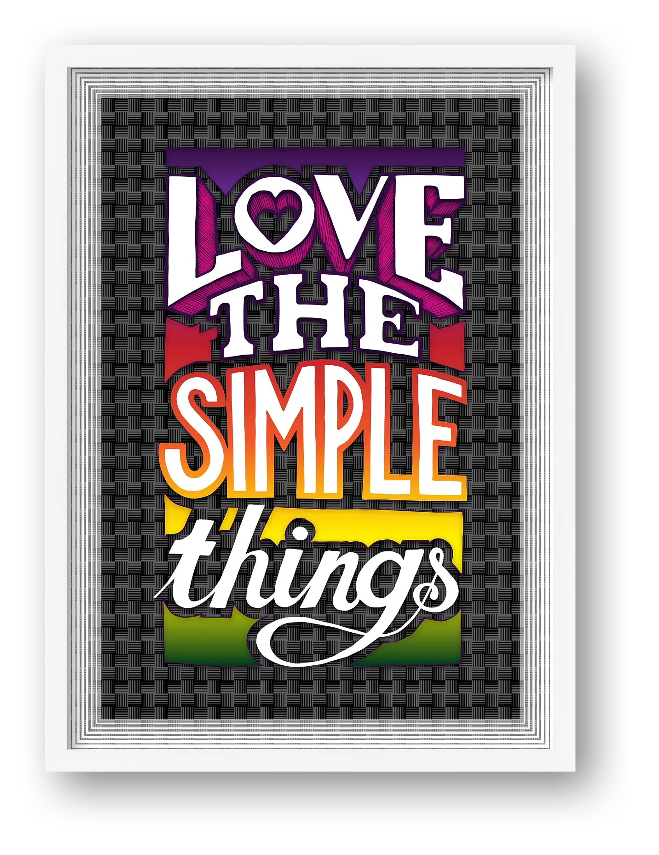 Love Simple - Fine Art Print — framed