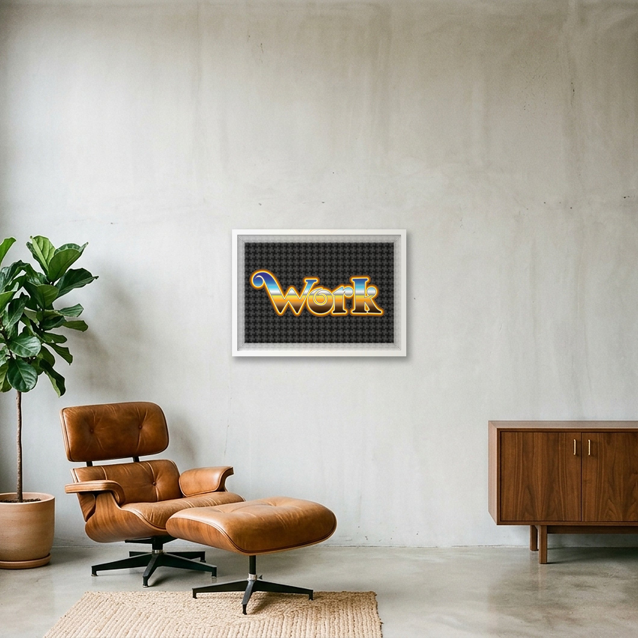 Work - Fine Art Print — 59×42cm, 23×17" White Frame