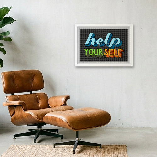 Help Yourself - Fine Art Print — A3 (42×30cm, 17×12") White Frame