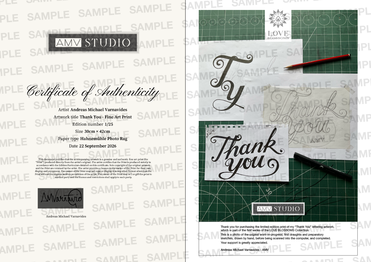 Thank You - Fine Art Print