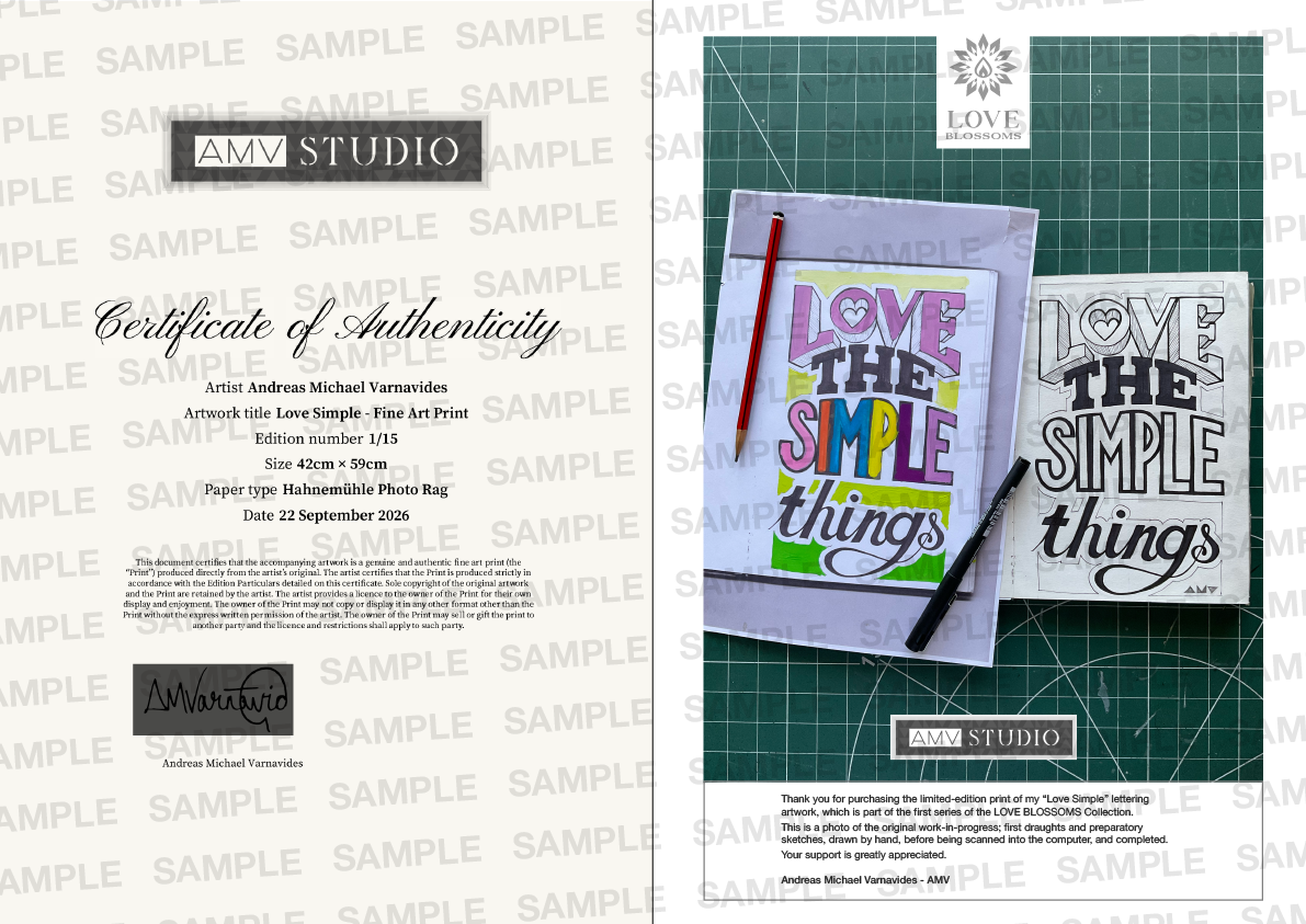 Love Simple - Fine Art Print