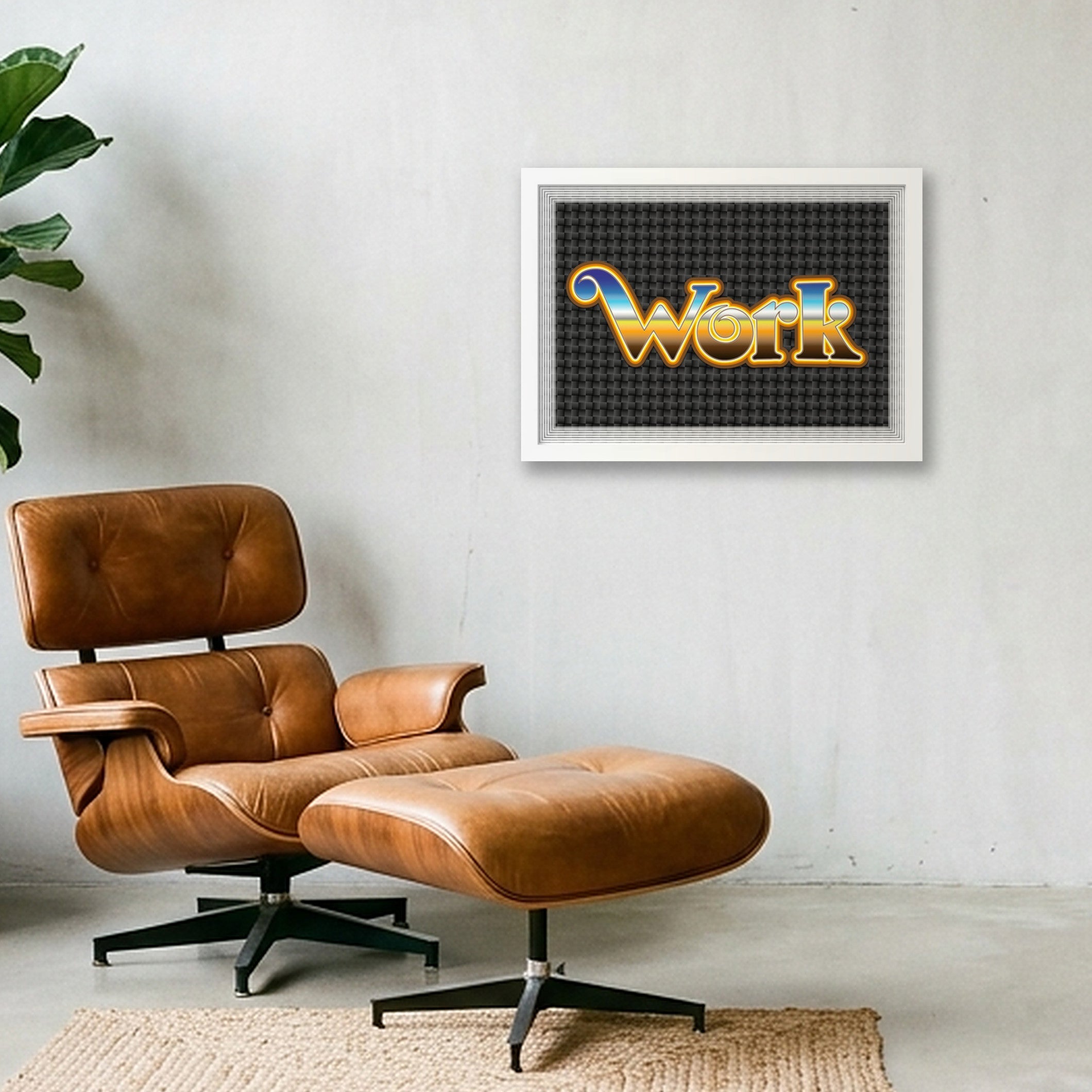 Work - Fine Art Print — A3 (42×30cm, 17×12") White Frame