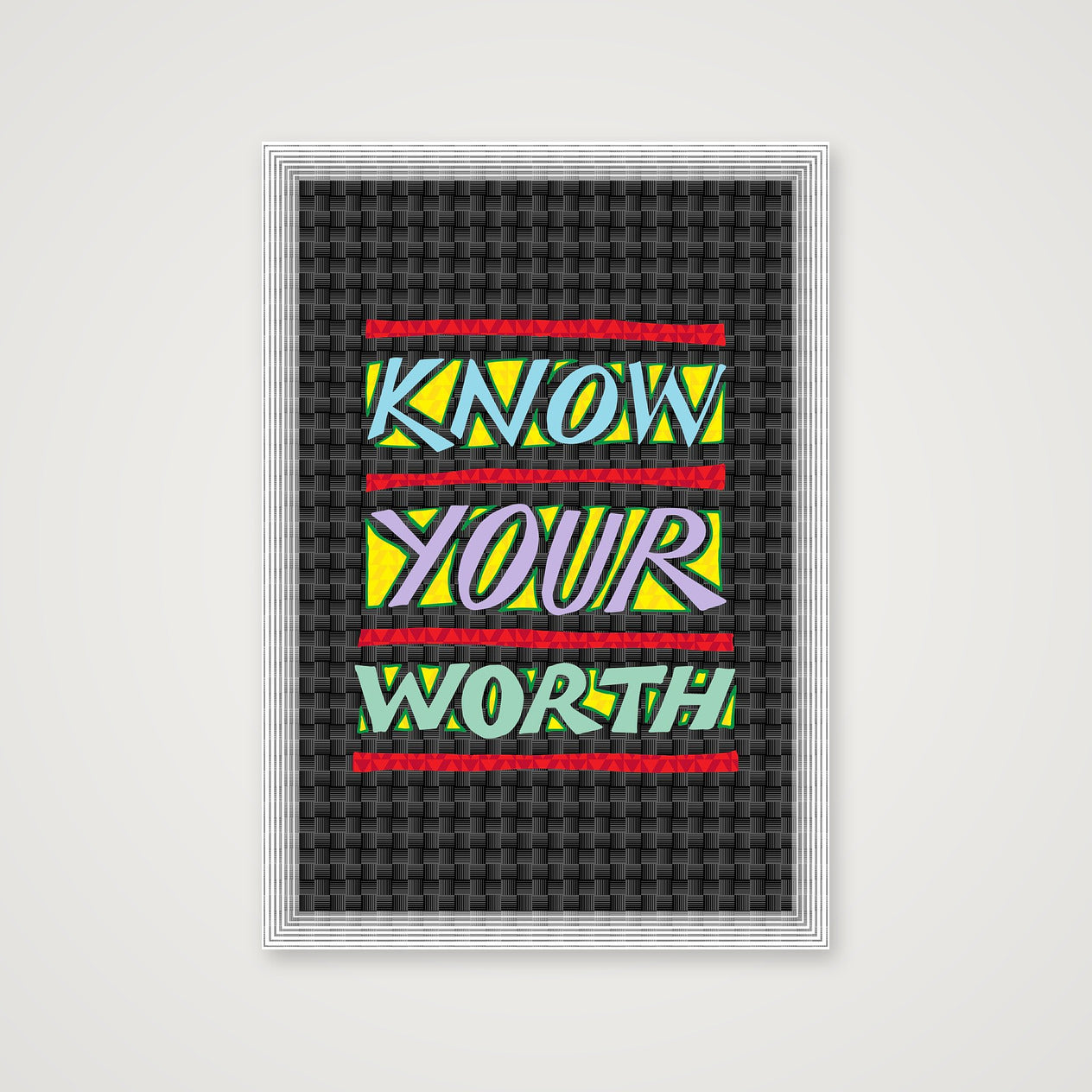 Know Your Worth - Fine Art Print — 59×84cm, 23×33" Print only