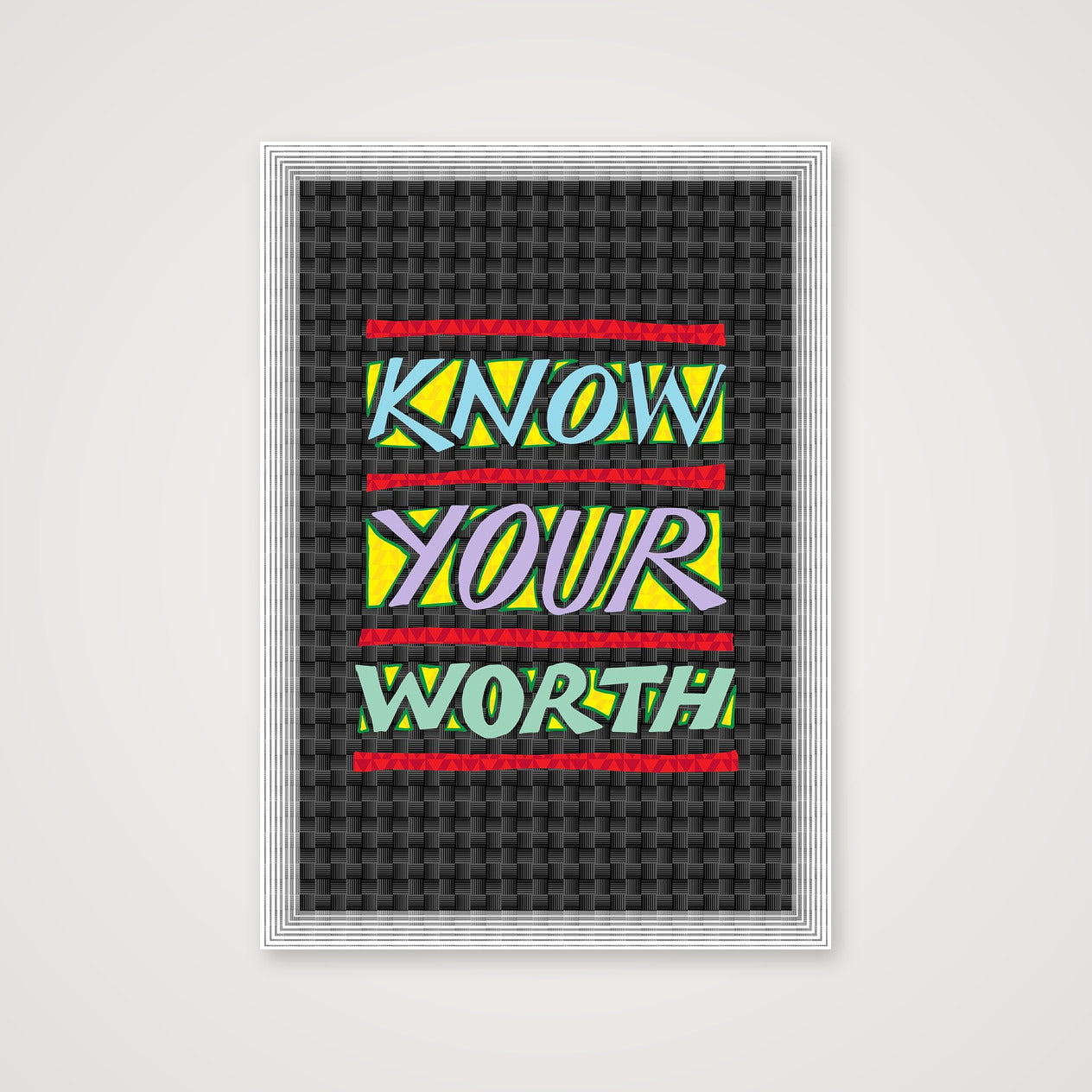 Know Your Worth - Fine Art Print — A4 (21×30cm, 8×12") Print only
