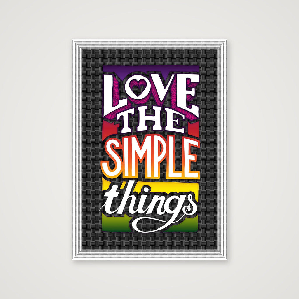 Love Simple - Fine Art Print — 59×84cm, 23×33" Print only