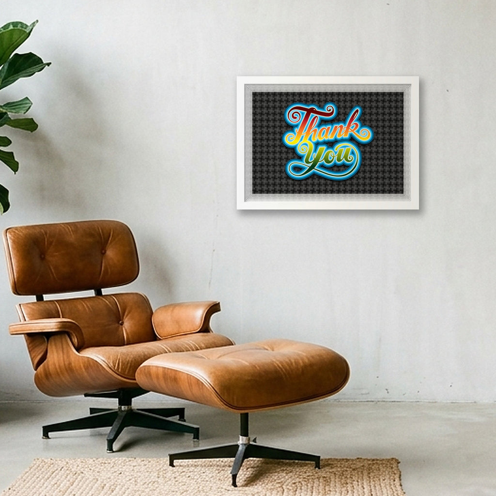 Thank You Again - Fine Art Print — A3 (42×30cm, 17×12") White Frame