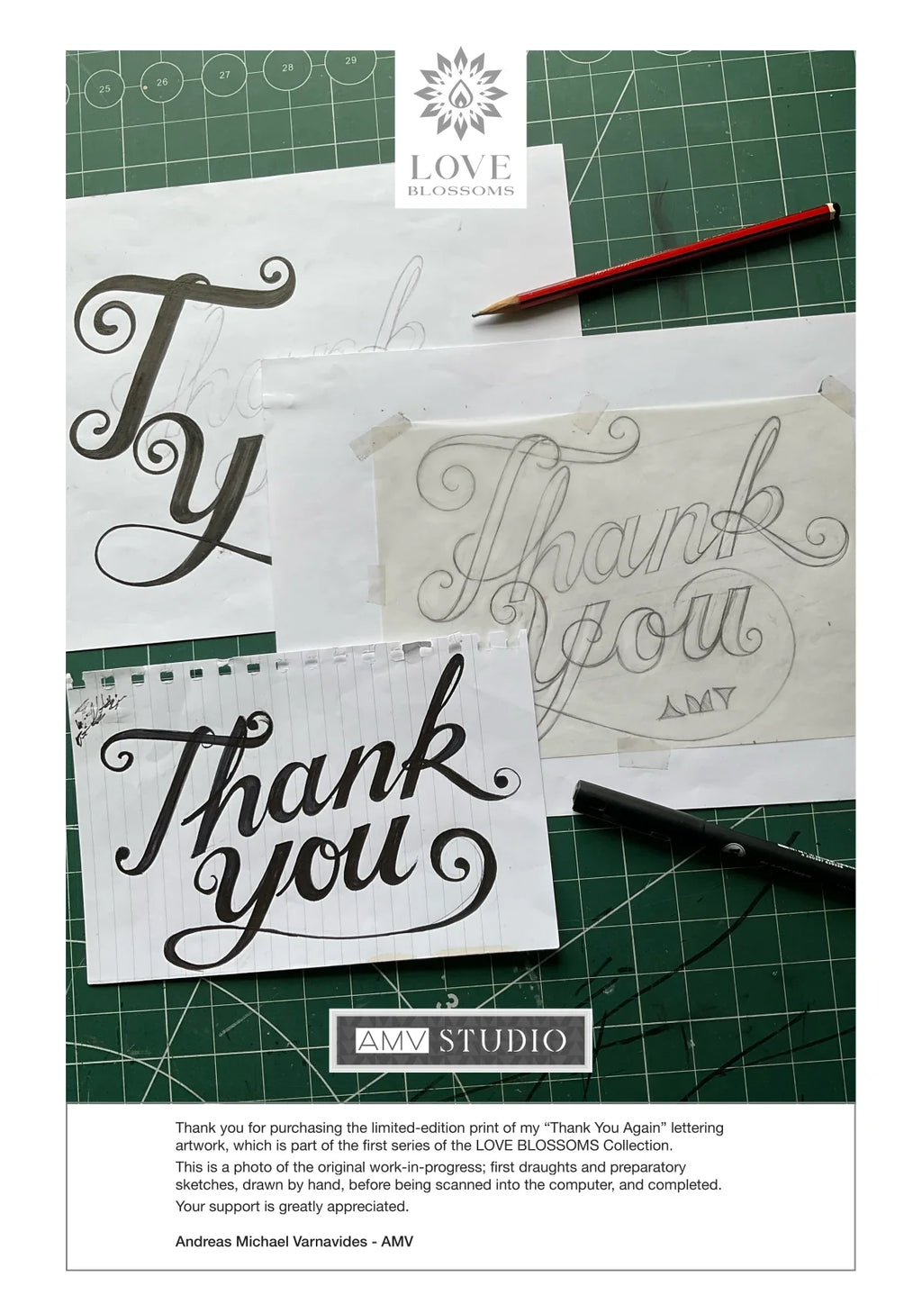 Thank You Again - Fine Art Print — A letter from the artist