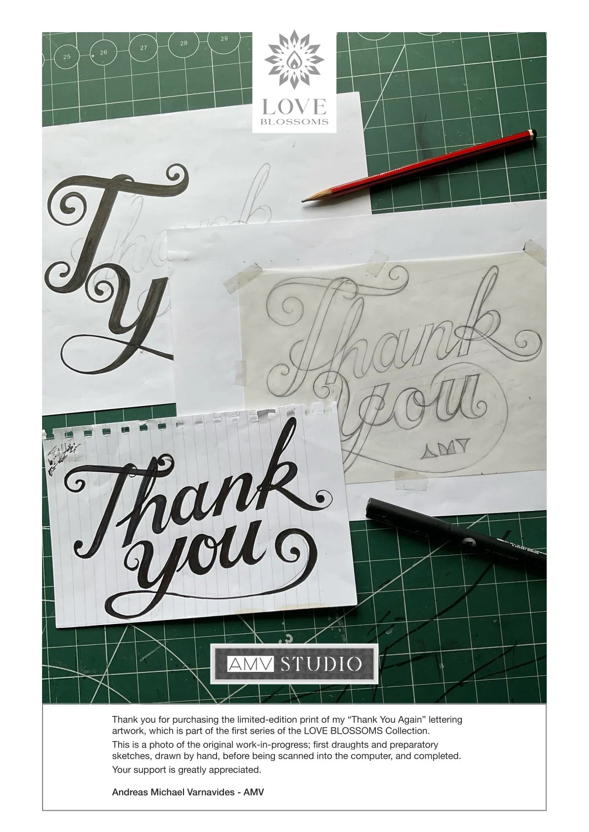 Thank You Again - Fine Art Print — A letter from the artist