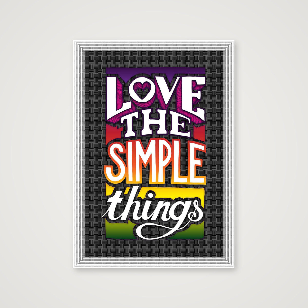 Love Simple - Fine Art Print — A4 (21×30cm, 8×12") Print only