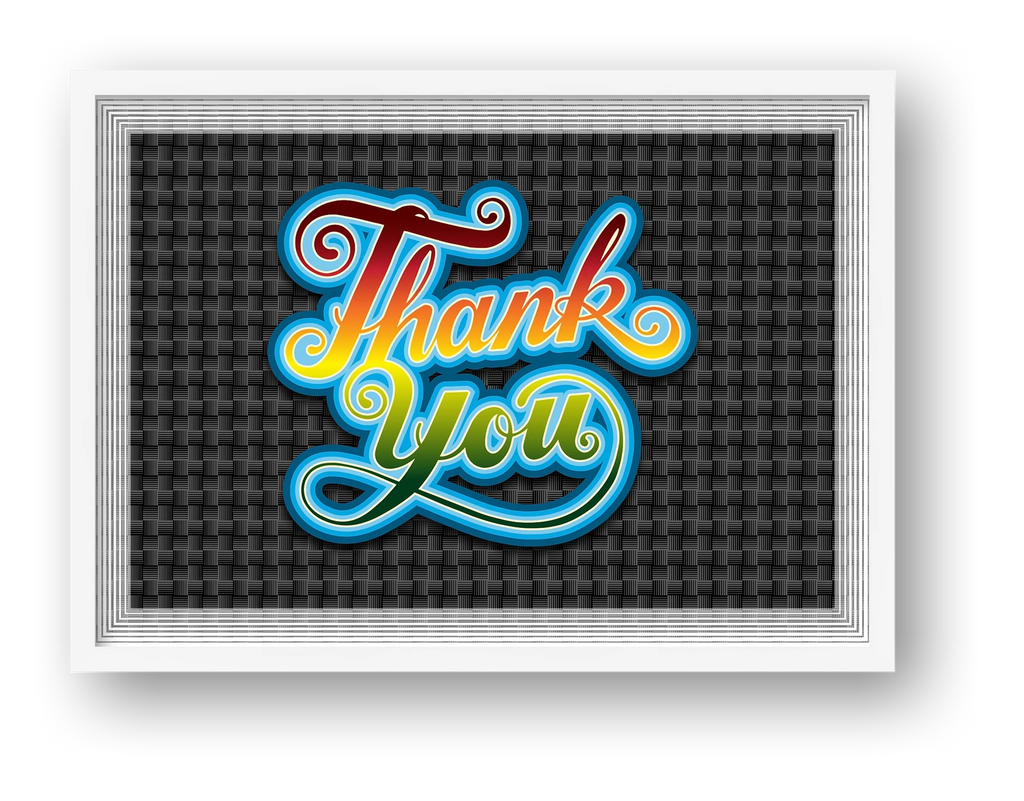 Thank You Again - Fine Art Print — framed